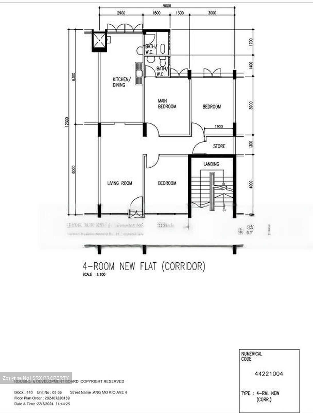 Blk 110 Kebun Baru Heights (Ang Mo Kio), HDB 4 Rooms #465117161